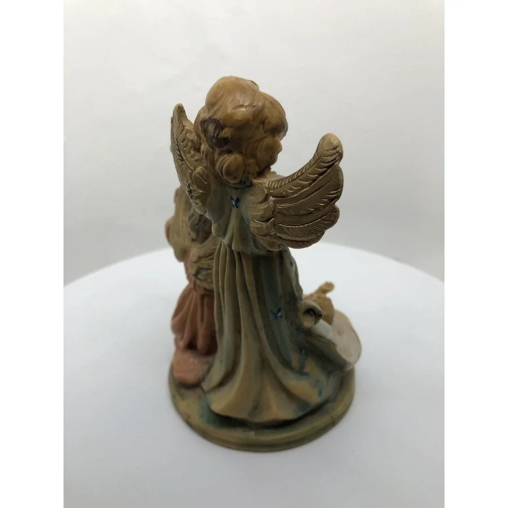 Fontanini Nativity Angels Baby Jesus Figurine Musical Harp Violin 4.5